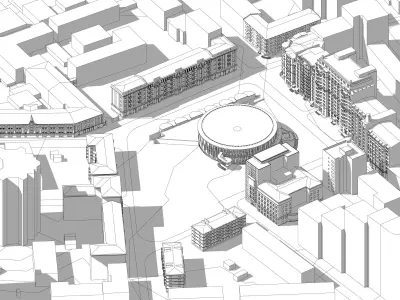 Pecherska Square in Kyiv 3D model