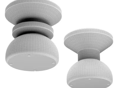 African cork stools by Wiid Design 3D model