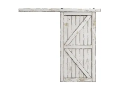 Doors Brothers Barn door  2 3D model