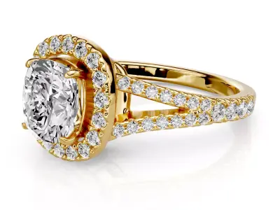 Engagement ring Lorena 1-50ct 3D print model