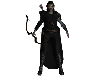 AAA 3D MODEL FANTASY MONSTER CREATURE CHARACTER -THE DEVIL ELF