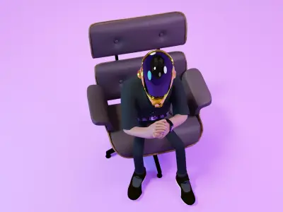 Daft Punk 3D Character for animation 3D model