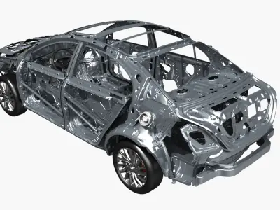  Hybrid Electric Car Frame with Chassis 