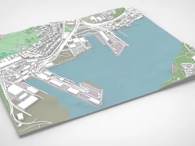 Cityscape Stockholm Sweden  3D model