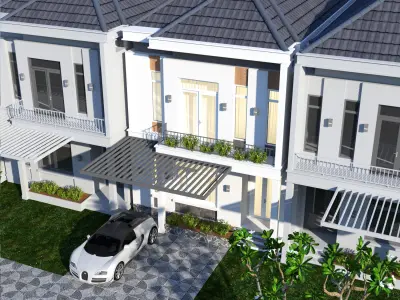 House Facades 3D model