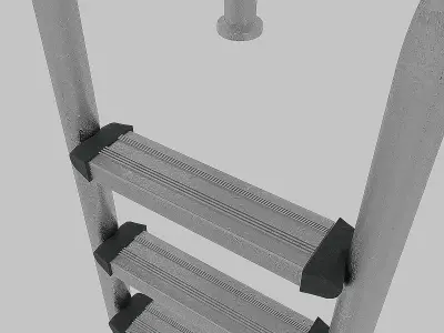 Swimming pool ladder 3D model