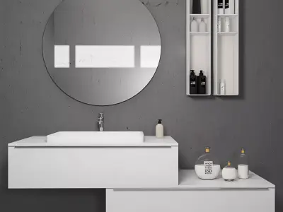 Bathroom furniture set Arcom eLy 5 3D model