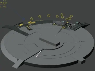 Moon - Battlefield periphery 04 3D model