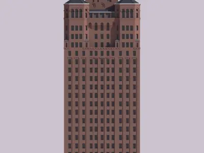Allerton Hotel 3D print model