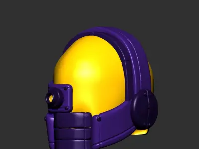 helmet high poly sculpt 3d printable ver 7 3D model 3D model 51