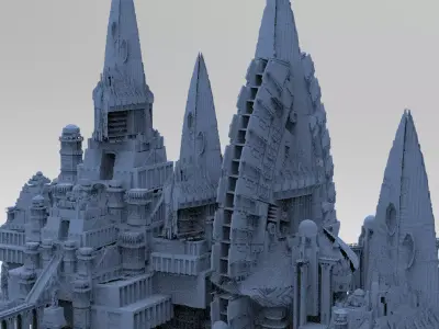 Wizards Master Fortress Kings Tower collection  3D model