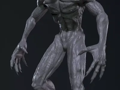 Alien Demon Creature- 3D Model for 3D Printing 3D print model
