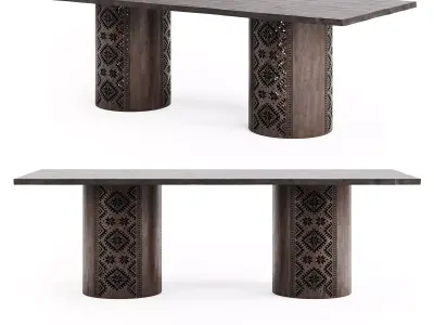 Ethno Rivne Dining Table 3D model
