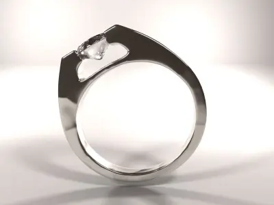 Diamond Ring 3D print model