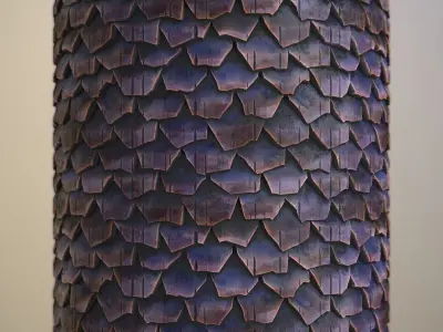 Stylized Roof  PBR seamless material Texture