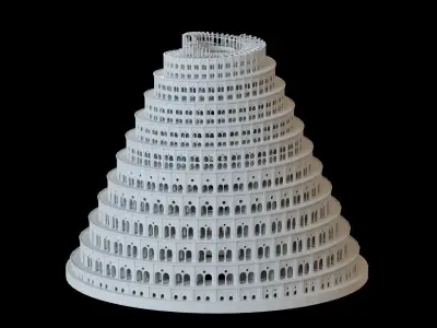 Babylon Tower of Babel 3D print model