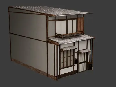 Realistic House Japan Style - 4K Res Texture Free 3D model