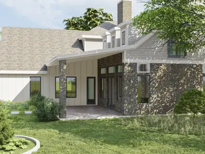 farmhouse landscape 3D model