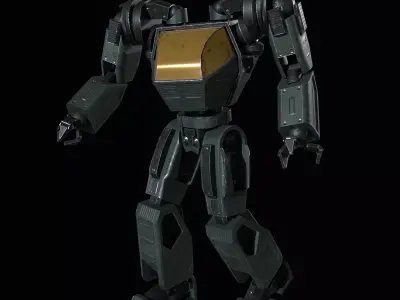 Mech Robot PBR Low-poly 3D model