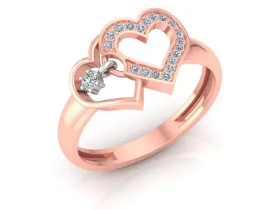 Heart-in Heart Stone 3D model