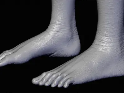 Realistic Alien 1 Sculpt 3D model