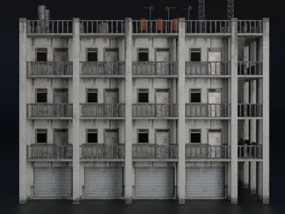 BUILDING URBAN AREA HONGKONG JAPAN CHINA ASIAN 10 Low-poly 3D model