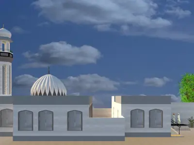 Mosque design 3D model