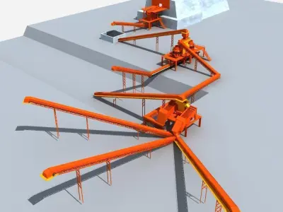 Mining Machinery 3D model