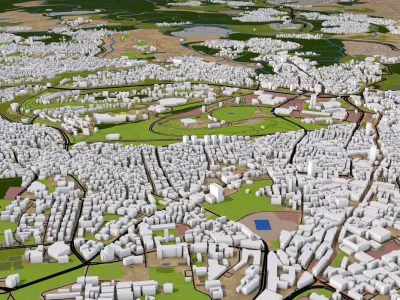 Jerusalem City Low-poly 3D model