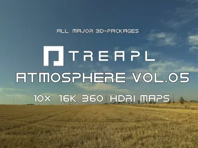 10X HDRI SKIES TREAPL ATMOSPHERE VOL05 - BUNDLE - 360 SKIES Texture