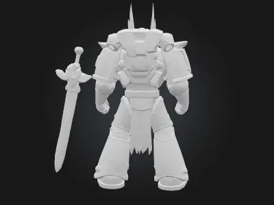 Silver Knight Sentinel 3D model