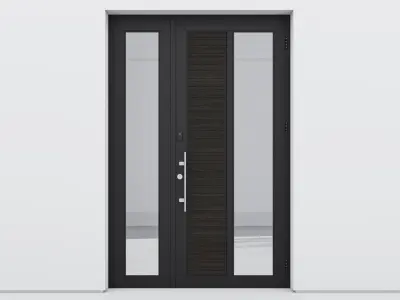 Aluminium door 127 3D model