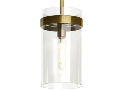 RAVELLE PENDANT BRASS 3D model