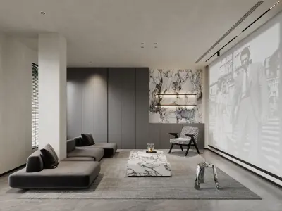 apartment interior scenes    3D model buy