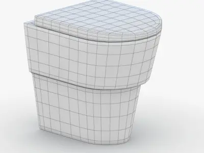 1547 - Toilet Low-poly 3D model