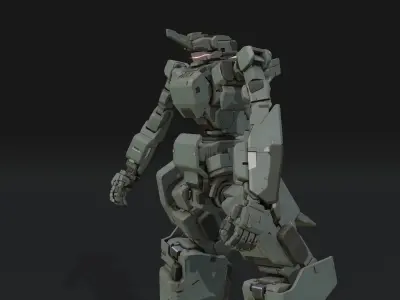scifi-model553 futuristic robot 3D model