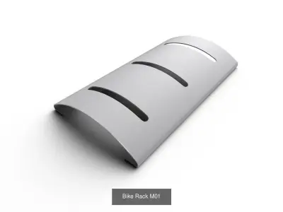 Bike Rack Col01  - 10 Models 3D Model Pack