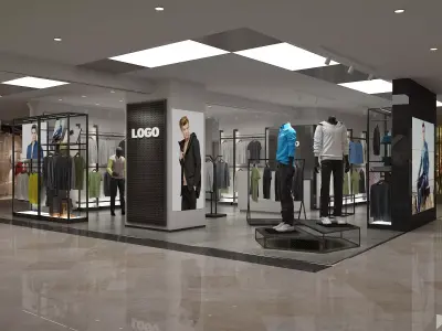 Clothing Store 01 3D model
