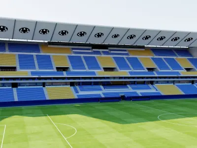 Estadio Nuevo Mirandilla - Cadiz Spain 3D model