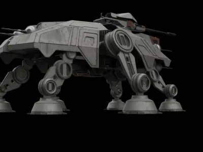AT-TE Low-poly 3D model purchase