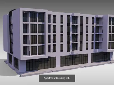 Apartment Buildings Collection 3D Model Pack
