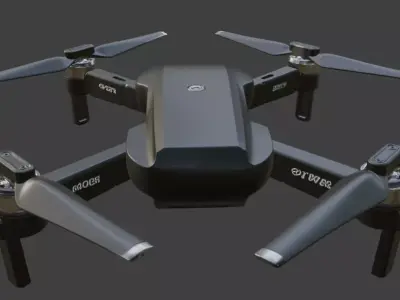 Hexacopter Drone 3D Model 3D model