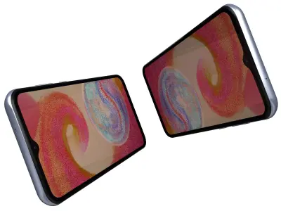 Samsung Galaxy A04e Light Blue High Poly 3D model