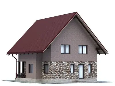 Country cottage 3D model purchase