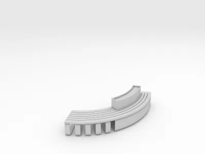 Bench Park 13 3D model