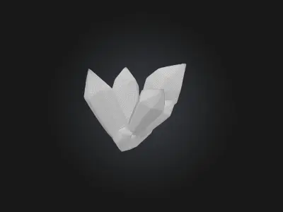 Cartoon Crystal Shard 3D model