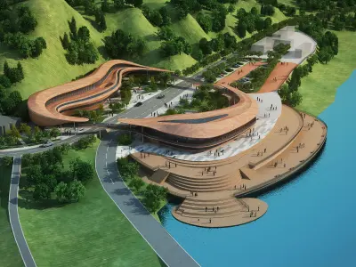 Modern planning museum building 3D model