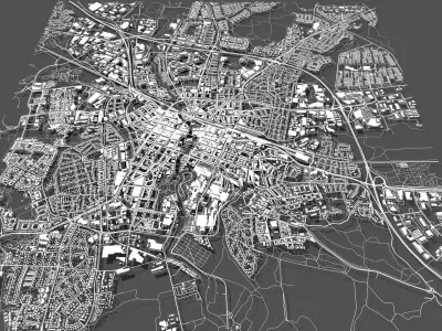 Cityscape Orebro Sweden  3D model