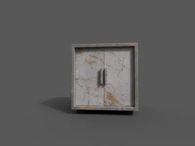 Old Modern Furniture 3D Model Low-poly 3D model