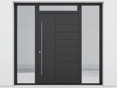 Aluminium door 59 3D model